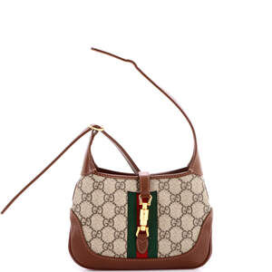 Gucci Jackie Hobo Gg Coated Canvas Mini #224305G16B